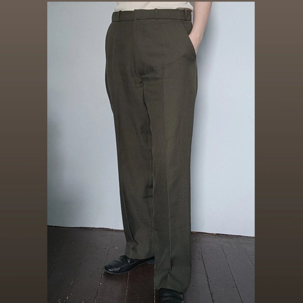 Moss green dress pants